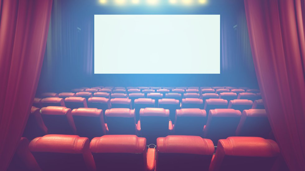 Image showing a dominant movie screen.