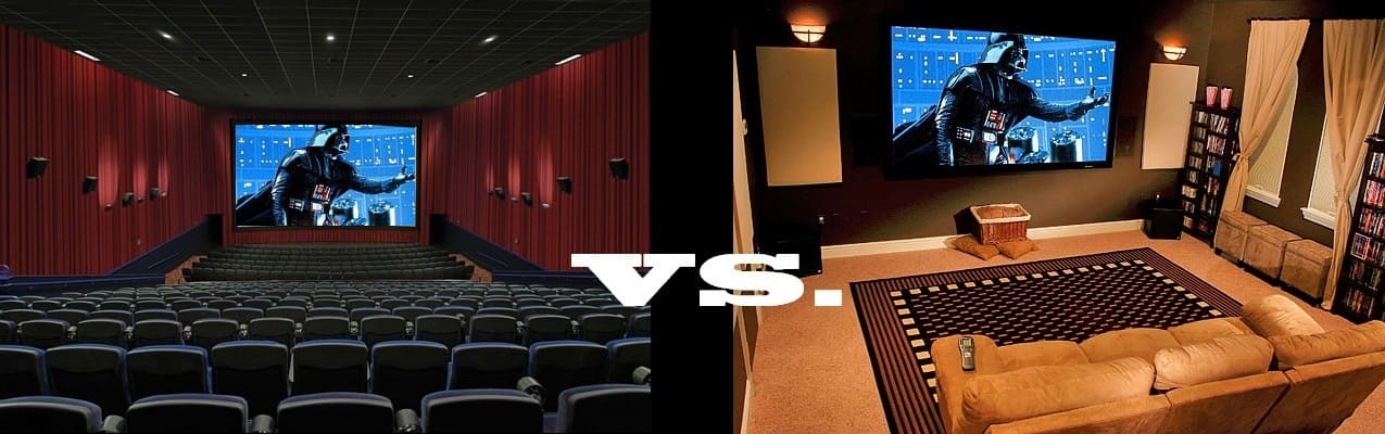 Star Wars in the cinema versus on the television.
