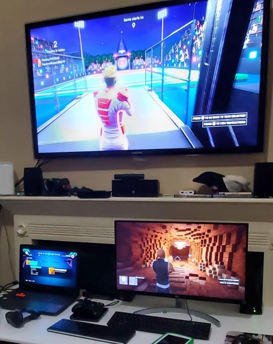 Image showing games being played on different types of devices.